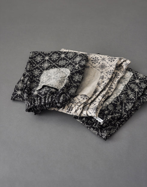 リネンのバルーンパンツ